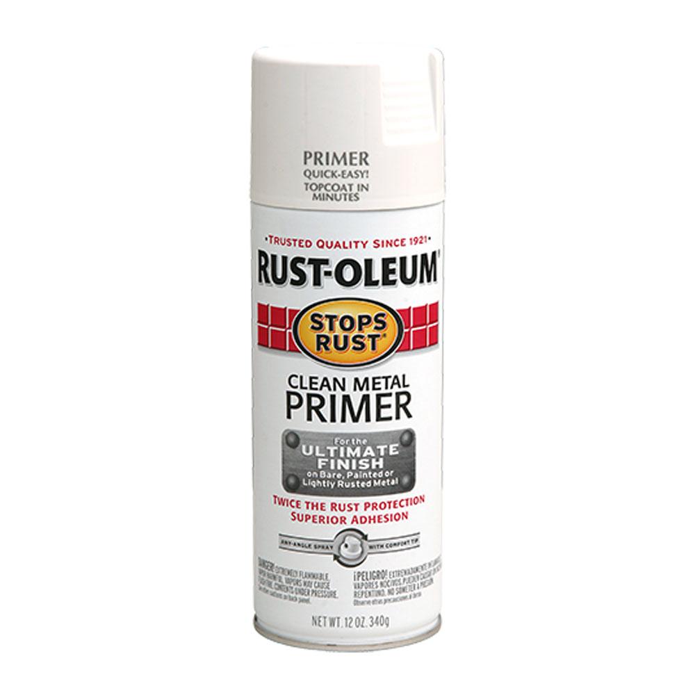 Rustoleum White Metal Primer available at Wallauer's Paint & Wallpaper Stores.