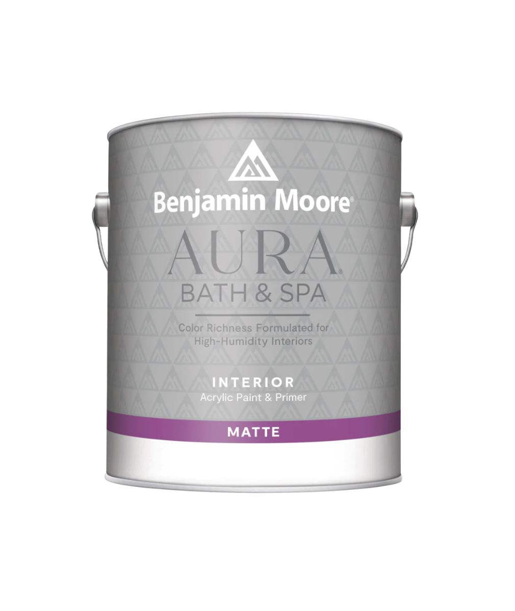 Benjamin Moore Aura Bath & Spa Interior Paint available at Wallauer Paint & Design.