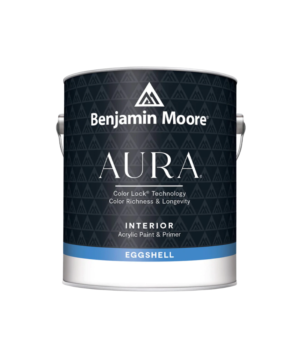 Benjamin Moore Aura Eggshell Interior Paint available at Wallauer Paint & Design.