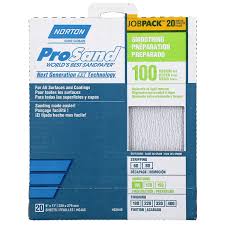 Norton ProSand 9x11 Sanding Sheets, 20-Sheet Job Pack