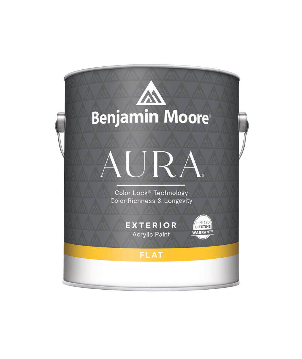 Benjamin Moore Aura Exterior Paint Flat available at Wallauer