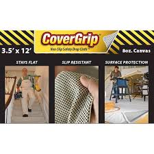 CoverGrip 8 oz. Non-Slip Safety Drop Cloth