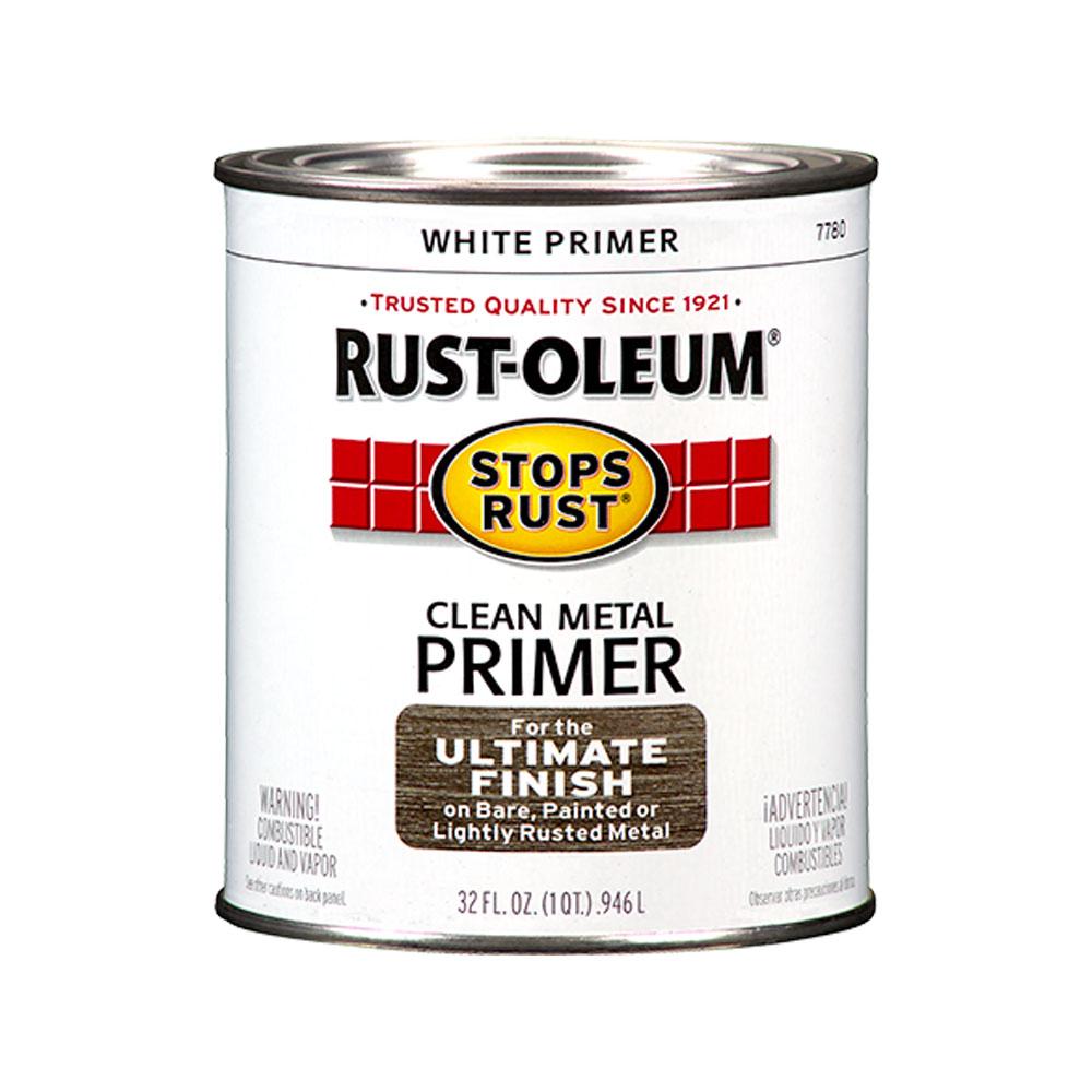 Rustoleum White Metal Primer available at Wallauer's Paint & Wallpaper Stores.