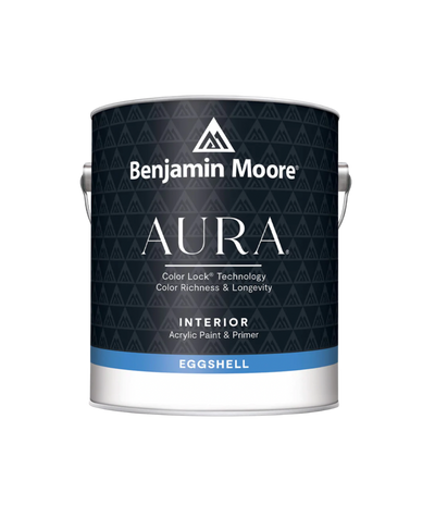 Benjamin Moore Aura Eggshell Interior Paint available at Wallauer Paint & Design.
