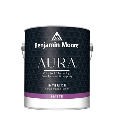 Benjamin Moore Aura Matte Interior Paint available at Wallauer Paint & Design.