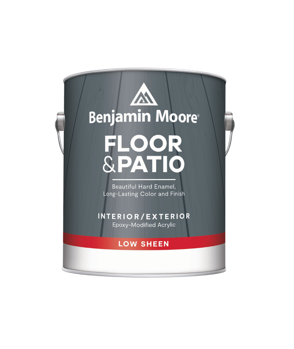 Benjamin Moore floor and patio low sheen Interior Paint available at Wallauer Paint & Design.