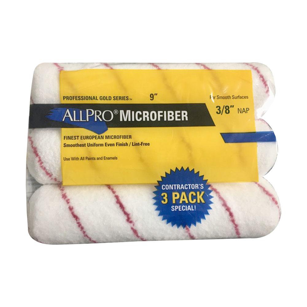Allpro Microfiber 9"X3/8" 3 Pack, available at Wallauer Paint Centers in Westchester, Putnam, and Rockland Counties in New York.