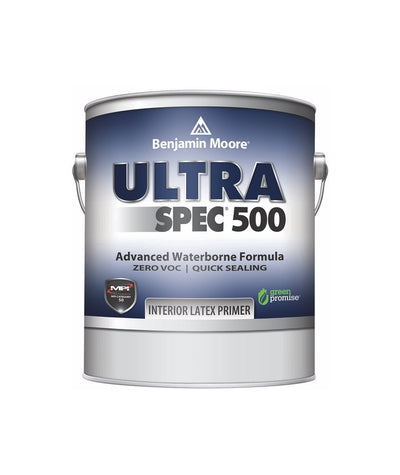 Gallon of Benjamin Moore Ultra Spec 500 primer, available at Wallauer's in NY.