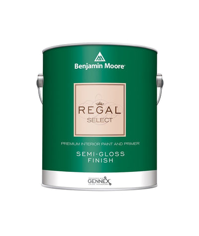 Benjamin Moore Regal Select Semi-Gloss Paint available at Wallauer Paint & Design.