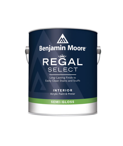 Benjamin Moore Regal Select semi-gloss Paint available at Wallauer Paint & Design.