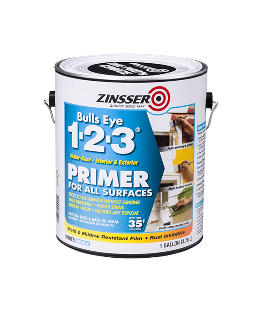Gallon of Zinsser Bullseye 1-2-3 Primer, available at Wallauer's in NY.