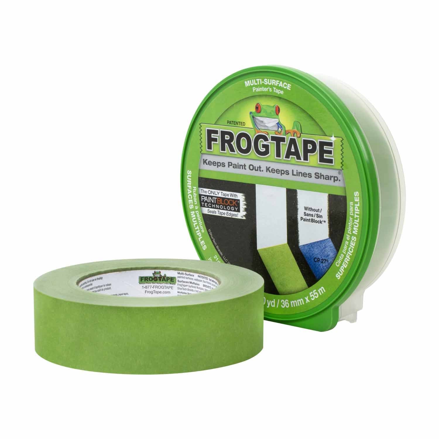 Green multi surface frogtape painter's tape, available at Wallauer Paint Centers in Westchester, Putnam, and Rockland Counties in New York.