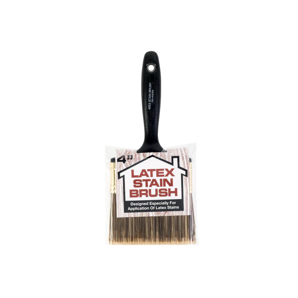 4" Latex Stain Brush, available at Wallauer Paint Centers in Westchester, Putnam, and Rockland Counties in New York.
